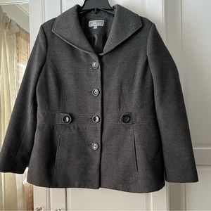 Grey JM Collection Petite Coat